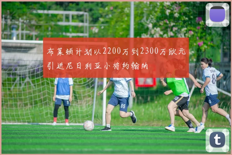 布莱顿计划以2200万到2300万欧元引进尼日利亚小将约翰纳
